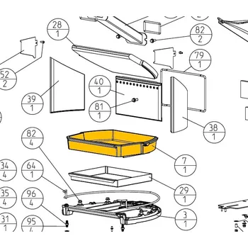 Krbová kamna Jotul Rošt kompletní F 262 - spodní vnitřní díl topeniště