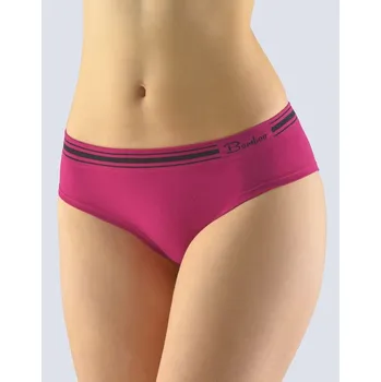 Kalhotky Dámské kalhotky Gina 04028P bordo/černá M/L