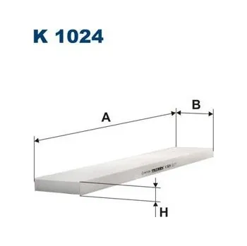 Autodíl Filtr, vzduch v interiéru FILTRON K 1024