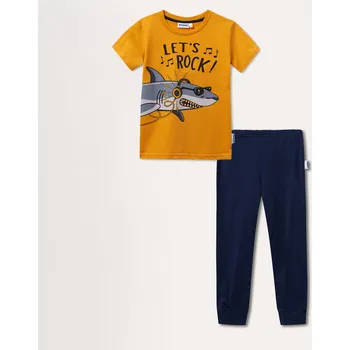 Chlapecké pyžamo Chlapecké pyžamo - Winkiki WKB 01754, žlutá/ modrá/ 321 Barva: Žlutá, Velikost: 104