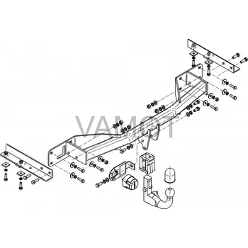 Tažné zařízení Tažné zařízení Opel Meriva (2010 - 2017) (4451)