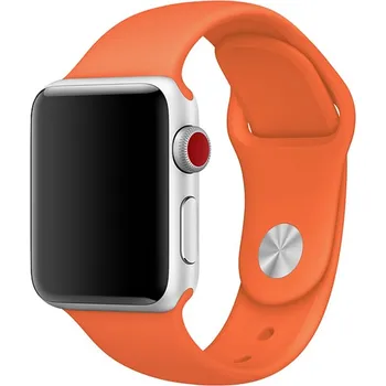 Příslušenství k chytrým hodinkám Silikonový řemínek pro Apple Watch 38/40/41/42mm Barva: Oranžová, Typ: 5