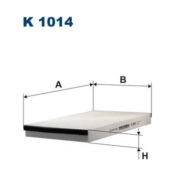 Ventilátor topení a klimatizace Filtr, vzduch v interiéru FILTRON K 1014