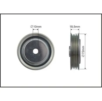Auto-moto Vratná/vodicí kladka, klínový žebrový řemen CAFFARO 432-143