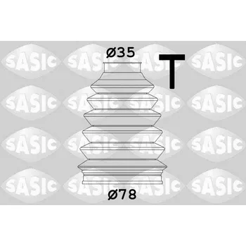 Hřídel nápravy Sada měchů, hnací hřídel SASIC 4003457
