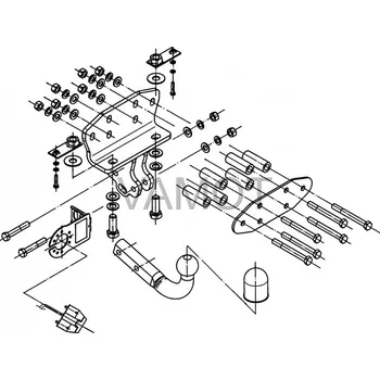 Tažné zařízení Tažné zařízení Toyota Land Cruiser V8 (J200) (2008 a novější (J200)) (5472)
