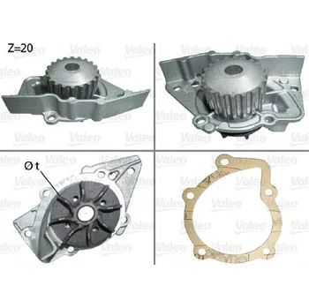 Chladič motoru Vodní čerpadlo, chlazení motoru VALEO 506117