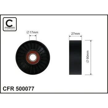 Auto-moto Napínací kladka, žebrovaný klínový řemen CAFFARO 500077