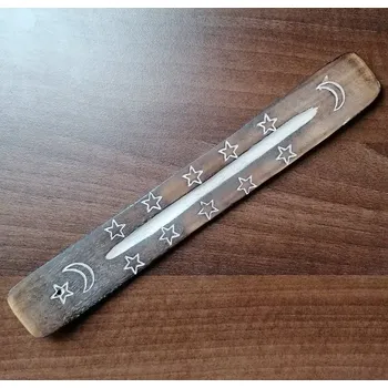 Aroma lampa AWM, Ltd, S3 8AL Vymývaný stojan z Mangového dřeva - půlměsíc