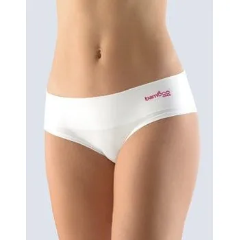 Kalhotky Dámské kalhotky Gina 04019P bílá+višňová M/L