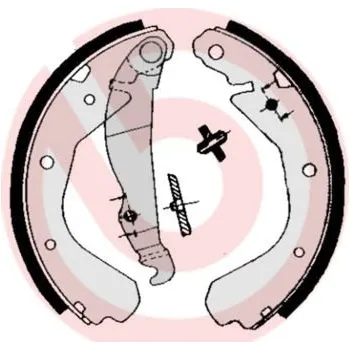 Brzdová čelist Sada brzdových čelistí BREMBO S 59 508