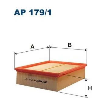 Vzduchový filtr Vzduchový filtr FILTRON AP 179/1