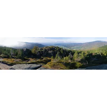 Skleněný obklad do kuchyně Jizerské hory 166502163