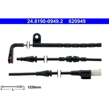 Autodíl Výstražný kontakt, opotřebení obložení ATE 24.8190-0949.2