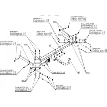 Tažné zařízení Tažné zařízení Ford B-Max (MPU) (2012 a novější) (3910)