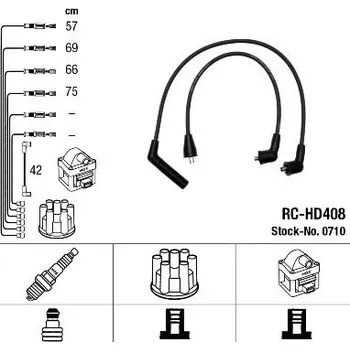 Zapalovací kabel Sada kabelů pro zapalování NGK 0710