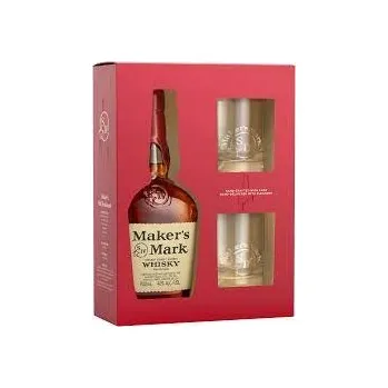 Whisky MAKERS MARK 2xSKLO 45% 0,7l (karton)