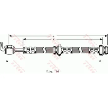 Brzdový systém Brzdová hadice TRW PHD163
