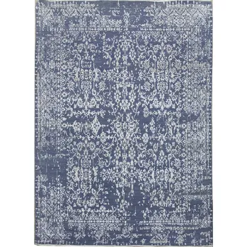 Koberec Ručně vázaný kusový koberec Diamond DC-JK 1 Jeans blue/silver, 120x170, modrá, chodba / předsíň, Diamond Carpets India - 1 rok na vrácení + DOPRAVA ZDARMA k Vám i zpět