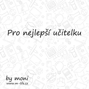 Kartička Pro nejlepší učitelku