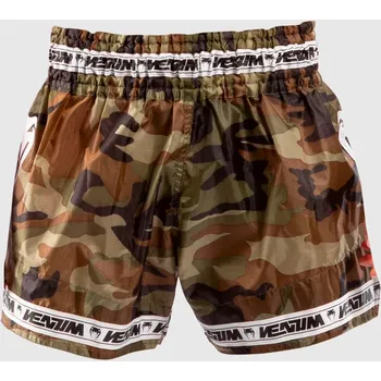 Oblečení pro bojové sporty Muay Thai trenky Venum PARACHUTE - Forest Camo Velikost: M