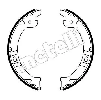 Brzdová čelist Sada brzdových čelistí, parkovací brzda METELLI 53-0027