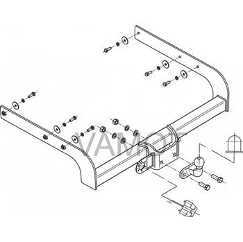 Tažné zařízení Tažné zařízení VW Transporter T5 valník (2003 - 2009 (T5)) (678)