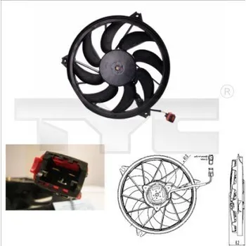Chladič motoru Větrák, chlazení motoru TYC 826-0004