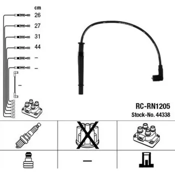 Zapalovací kabel Sada kabelů pro zapalování NGK 44338