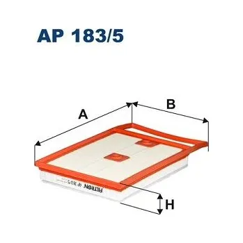 Vzduchový filtr Vzduchový filtr FILTRON AP 183/5