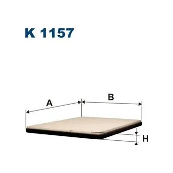 Autodíl Filtr, vzduch v interiéru FILTRON K 1157