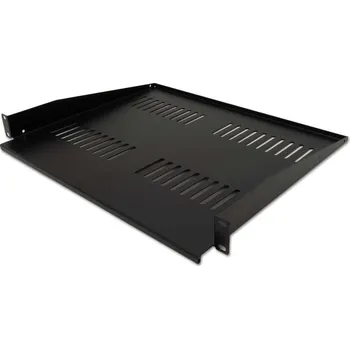 Rozvaděč XtendLan 19" předsunutá police s perforací 1U/400mm, nosnost 25kg, černá CPOLIC1U40-B-P