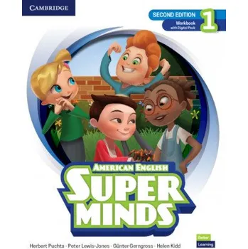 Anglický jazyk Super Minds Level 1 Workbook with Digital Pack American English – Herbert Puchta,Peter Lewis-Jones,Günter Gerngross,Helen Kidd (EN)