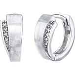 Zlaté náušnice kruhy ALEXA se zirkony