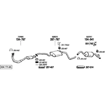 Zadní díl výfuku zadní tlumič výfuku Bosal 154-941
