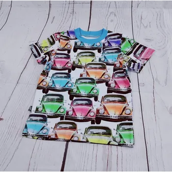 Chlapecké tričko Yháček Tričko s krátkým rukávem Yháček, Bouráky/tyrkys Velikost: 128