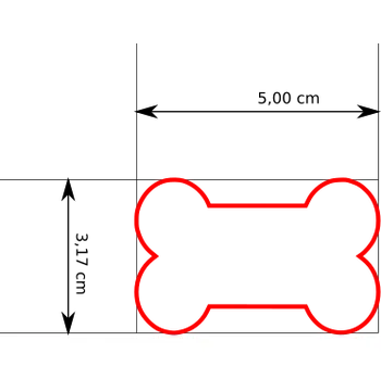 Vykrajovátko Naše Vykrajovátko Kost Velikost: 5 cm Vykrajovátko