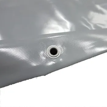 Krycí plachta PVC PLACHTA ZAKRÝVACÍ ŠEDÁ 670 g/m2 5 x 6 m, Hydroizolace