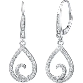 Náušnice Oblíbené stříbrné náušnice ALYA s mikro zirkony JJJE0011