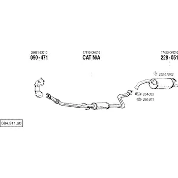 Tlumič výfuku zadní tlumič výfuku Bosal 228-051