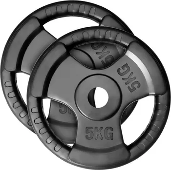 MAXXIVA Sada závaží, litina potažená gumou, 2 x 5 kg