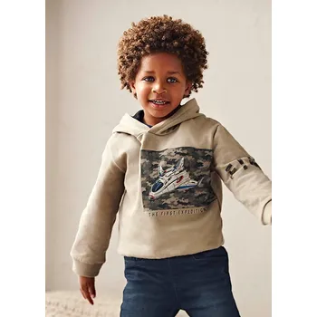 Chlapecké oblečení Chlapecká tepláková mikina s kapucí Mayoral 4408 Velikost: 2 roky (92 cm)