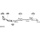 zadní tlumič výfuku Bosal 279-947