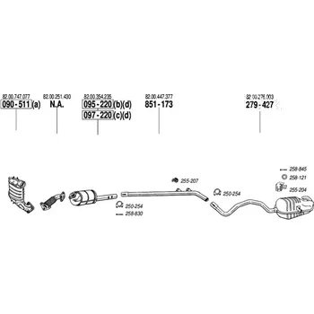 Zadní díl výfuku zadní tlumič výfuku Bosal 279-427