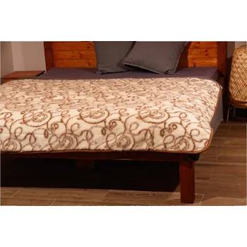 přikrývka Wooline Vlněná přikrývka oboustranná 135x200 cm, zlatá očka