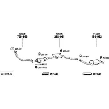 Tlumič výfuku zadní tlumič výfuku Bosal 154-933