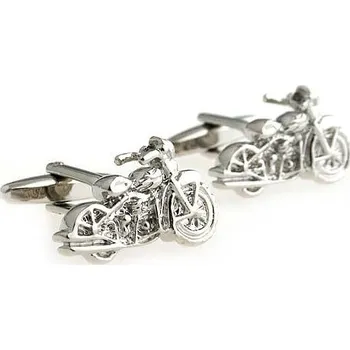 Manžetový knoflíček Manžetové knoflíčky pro motorkáře, Harley Stříbrná