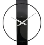 Nástěnné hodiny NeXtime Carl černé 58,5 x 50,5 cm