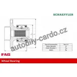 Sada ložisek kol FAG 713610530 - AUDI