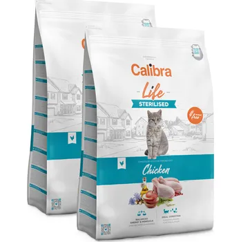 Krmivo pro kočku 2x Calibra Cat Life Sterilised Chicken 6 kg